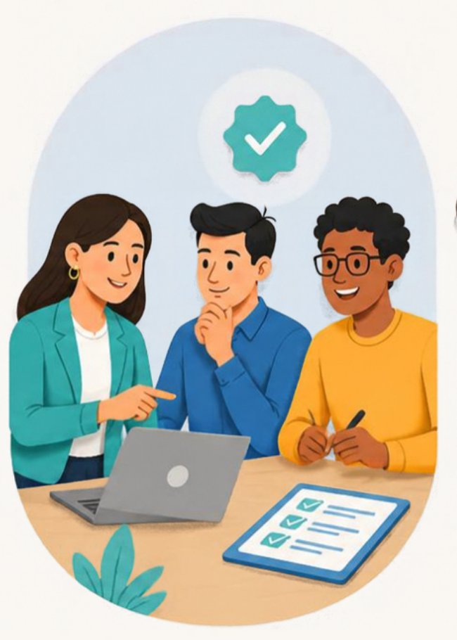 Step 2: the Integricity team meets the business and signs them up.